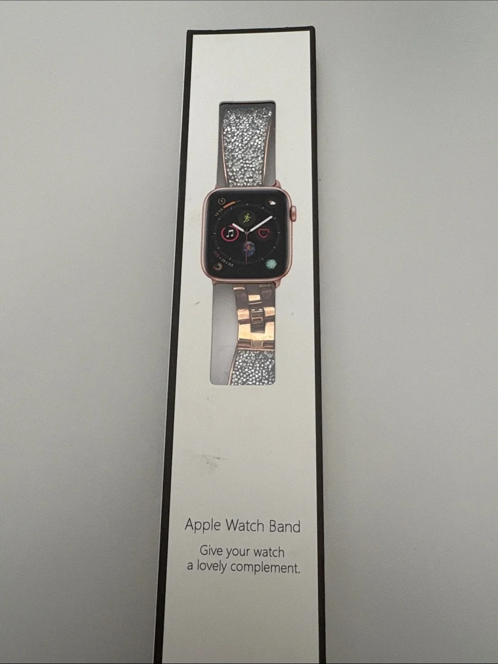 Rose Gold Apple Watch-Compatible Glitter Bracelet Band for 41 mm